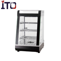 Vitrine chauffante électrique à 3 niveaux pour présentation de poulet frit type KFC, idéale pour cuisines de restaurants