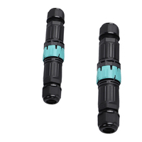 Conector de Cable de Iluminación CIPPUS Negro Impermeable IP68 Macho Hembra de Plástico ABS, Conector de Alimentación de 2, 3, 4, 5 y 6 Pines