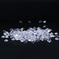 Wuzhou Grosir Batu Zirkonia Kubik 0.9mm hingga 3mm Ukuran Kecil 5A Potongan Bulat Cemerlang Berkualitas Tinggi Batu Permata Zirkon Putih