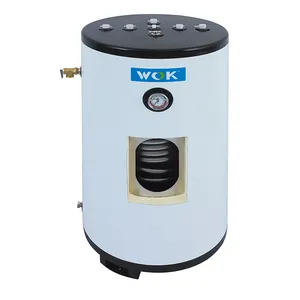 Tanque de bomba de calor WOK de acero inoxidable dúplex 2205 con bobina certificado CE PED tanque de agua caliente solar 200L