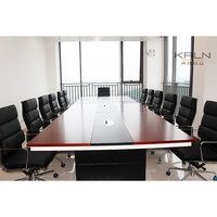 2025 Kaln prix usine fabricant personnalisé meubles de bureau placage grande table de conférence table de réunion matériel vert