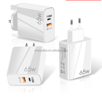 Adaptateur d'alimentation GAN USB C, 65W, haute puissance, avec câble 100W, kit pour apple macbook, ordinateur portable, adaptateur