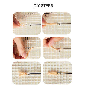 Kit de coussin à <span class=keywords><strong>crochet</strong></span> floral DIY, ensemble complet de matériaux, housse de coussin personnalisée, décoration de canapé, cadeau pour adulte débutant - Product Image 6