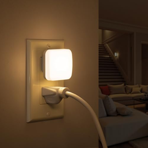 Veilleuse carrée miniature 0,3W pour chambre à coucher, éclairage blanc chaud doux, veilleuse pour chambre d'enfant, prise murale pour dormir au chevet - Product Image 5