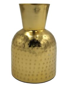 Vase de table antique en fer martelé doré élégant, incassable, 230g, 6,2 pouces, décoration d'intérieur, mariage, Ramadan, fleurs, 1 pièce, cadeau haut de gamme - Product Image 3