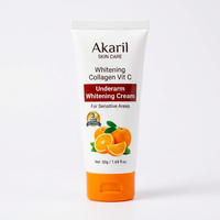 Akaril Vitamin C & Aloe Vera Achselhöhlen-Aufheller, entfernt dunkle Flecken, aufhellende Kollagen-Feuchtigkeitscreme, Körperaufhellungscreme