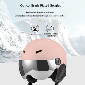 Yeni ABS Kışlık Kayak Kaskı, Yetişkinler İçin Vizörlü, Rüzgar Geçirmez Güvenlik Tasarımlı, Açık Hava Sporları İçin - Product Image 4
