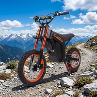 Moto électrique tout-terrain 3000W 48V 21Ah longue portée, buggy de plage 55km/h, freins hydrauliques avant et arrière, alliage fer-aluminium