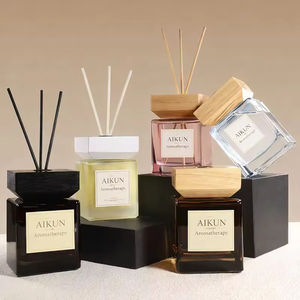 Difusor de Aromas Aikun de 500 ml, de Vidrio de Lujo, Larga Duración, Fresco, Ecológico, Fragancia para el Hogar, Set de Regalo Navideño, Varillas de Ratán Natural - Product Image 2