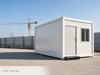 Abri d'urgence préfabriqué modulaire en conteneur à montage rapide pour hébergement temporaire