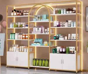 ชั้นวางเครื่องสำอางระดับไฮเอนด์สำหรับขายส่ง, ตู้โชว์น้ำหอมสแตนเลสสำหรับร้านขายเครื่องสำอาง - Product Image 4