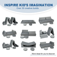Benutzer definierter Druck Kinder ausklappbare Couch Wohnzimmer Sofas Grau Niedlich Lustige Kinder Sofa Modulares Set für Wohnzimmer