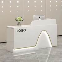 Table de bar petite et minimaliste, moderne, pour supermarché de vêtements, salon de beauté et de coiffure, réception d'entreprise