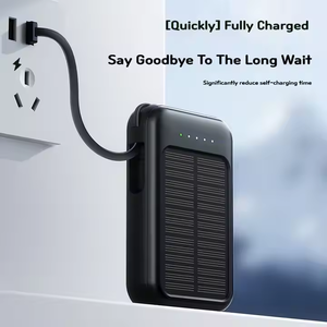 Batteries solaires d'extérieur tendance 20000 mAh avec câble, <span class=keywords><strong>batterie</strong></span> solaire mince de haute qualité pour camping 10000 mAh - Product Image 6