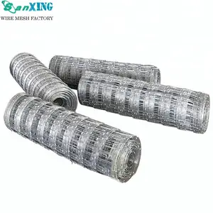 Hot-dip Galvanized Hinge Joint Type Woven Iron Wire Mesh for Cattle Fence Goat Fencing