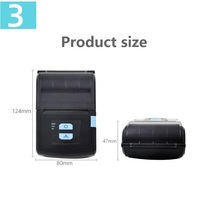 Imprimante thermique mobile portable Android Brightek WH-M07 / Interfaces USB/RS232 / Étiquettes d'expédition en rouleau de 57 mm