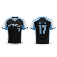 Kaus Softball Desain Tim Kustom Sublimasi Atasan Grosir Jersey Softball Softball