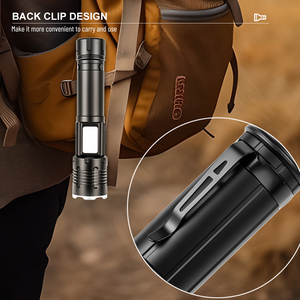 1660 nhỏ Zoomable Led Ngoài Trời 30 Wát COB torchlight 18650 pin có thể sạc lại 1660 nhỏ 30 wát LED ngoài trời Zoomable Side <span class=keywords><strong>Torch</strong></span> - Product Image 4