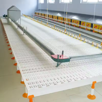 Nouveau revêtement de sol en plastique à lattes pour élevage de poulets de chair, équipement d'élevage avicole