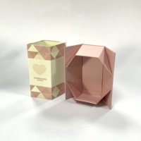 Boîte de parfum de luxe pliable nouveau design emballage de maquillage de parfum de soin de la peau personnalisé emballage plat boîtes d'emballage cosmétique