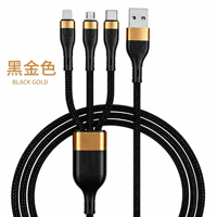 Câble de charge rapide multi-USB-C 4-en-1 100W avec conducteur en cuivre pur tressé en nylon pour ordinateurs portables et smartphones IOS