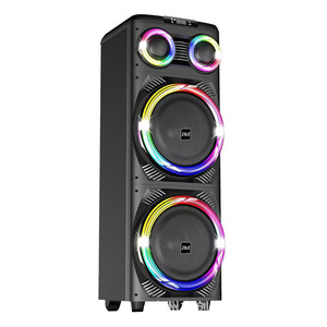 Portable <b>Speaker</b> Dual 12 Inch 3060W Rechargeable Battery With Microphone For Outdoor Karaoke Desktop Use - Product Image 4
