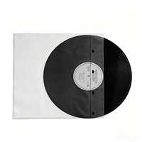 Pochettes de protection transparentes en plastique PE sans acide, imprimées avec logo personnalisé, pour disques vinyles