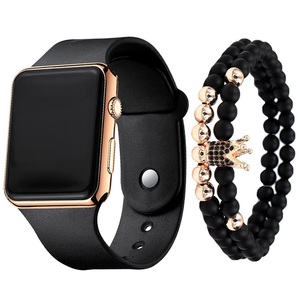 LED Silicone Electronic <strong>Watch</strong> + Bracelet <strong>Set</strong> Spot Wrist Watch3pcs/<strong>set</strong> Men's Fashion and Simplicity - Product Image 3