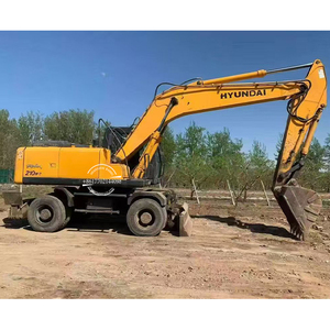 Excavadora de Ruedas Hyundai 210W-7 Usada en Venta, Buen Estado, 21 Toneladas, Excavadora Hidráulica de Segunda Mano 210W-7 210W-9, Maquinaria de Construcción - Product Image 1