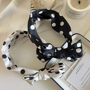 Serre-tête coréen à pois avec nœud, antidérapant et tendance pour femme - Product Image 5