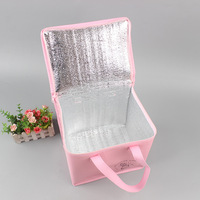 Sacs isothermes carrés en aluminium avec logo personnalisé pour la vente en gros, pour boulangerie, gâteaux, desserts, glaces et boissons