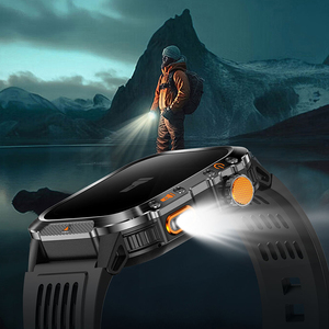 Montre connectée sportive GPS DSM11 HT36 avec écran IPS HD de 2,01 pouces, étanche, pour l'extérieur, boîtier en acier inoxydable, lampe torche LED, moniteur de fréquence cardiaque - Product Image 6
