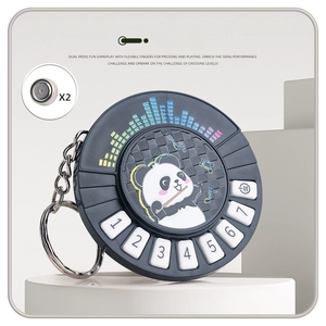 Wholesale Cartoon Mini <b>Keyring</b> Portable 7‑tone Playable Electronic Keyboard Toy For Children Backpack Hanging <b>Charm</b> Gift - Product Image 2