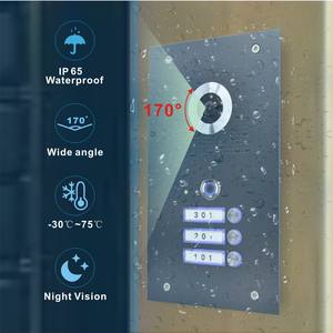 Nuevo <span class=keywords><strong>Kit</strong></span> de <span class=keywords><strong>Videoportero</strong></span> con Mensaje de Voz, 1080P FHD, 4 Cables, IP65, Timbre Inteligente con Llamada Interna para Apartamentos y Casas - Product Image 2