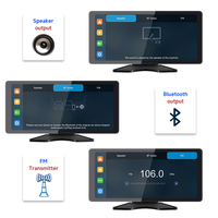 Système de surveillance de véhicule avec écran divisé 4CH 1080P AHD, caméra pour camion, écran tactile 10,36 pouces, Carplay DVR pour voiture/camion/bus, enregistreur de stationnement
