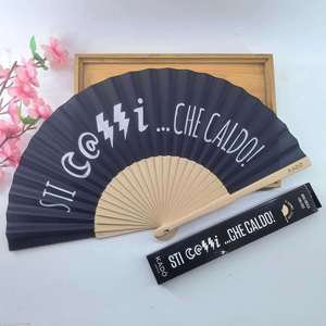 <b>Large</b> Custom Folk Art Folding Hand <b>Fan</b> Personalized Music & Angel Theme Painted Bamboo Crafts for Dance Party - Product Image 1