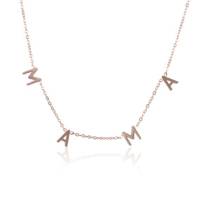 Collana in Acciaio Inossidabile e Titanio MAMA NANA LOVE, <span class=keywords><strong>Gioielli</strong></span> per la Festa della Mamma, Vendita all'Ingrosso - Product Image 2