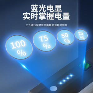 Luz Delantera para Bicicleta Antuke, 1600 mAh, LED, Impermeable IPX5, 4 Modos, Pantalla Digital, Faro para Ciclismo - Product Image 4