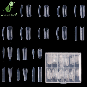 SunelPort Puntas <span class=keywords><strong>de</strong></span> Uñas Cuadradas <span class=keywords><strong>de</strong></span> Cristal Ultrafinas y Extralargas D05, 120 Piezas, Curvadas, con Bordes Elevados, Sin Residuos, Sin Papel Protector, <span class=keywords><strong>de</strong></span> Presión - Product Image 5