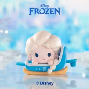Authentique figurine <span class=keywords><strong>Elsa</strong></span> <span class=keywords><strong>Olaf</strong></span> en plastique, format mini-schlitten, échelle 1/12, mignonne, boîtes mystères, format boîte aveugle, Microdimension Ganyuan POPed - Product Image 4