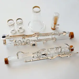 Professional wholesale Turkish system klarinette transparent clarinet G gold plated 18Key
