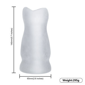 กระบอกใสเหมือนจริงสำหรับผู้หญิงช่องคลอดและทวารหนักติดผนังแน่นถ้วยสำเร็จความใคร่สำหรับผู้ชาย - Product Image 3