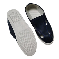 ALLESD Bon Prix Non Pelucheux Durable Bleu Marine/Blanc Chaussures pour salle blanche Chaussures antistatiques Chaussures ESD