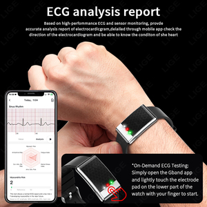 Pulsera Inteligente BWE900 (2 Bandas) para Hombre y Mujer, Monitor de Temperatura, Cuidado Remoto, Rastreador de Salud y Ejercicio, Frecuencia Cardíaca, HRV, <span class=keywords><strong>Smartband</strong></span> - Product Image 4