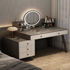 <span class=keywords><strong>Table</strong></span> de toilette moderne pour chambre à coucher, type extensible, <span class=keywords><strong>table</strong></span> de maquillage intégrée moderne - Product Image 4