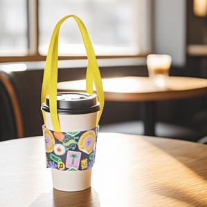 Fundas de copa no tejidas resistentes al calor personalizables suministros de fiesta reutilizables ecológicos para tazas de 7oz 24oz 32oz con personalizadas - Product Image 4
