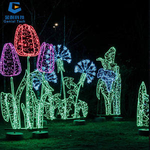 SGML11 Zoo Park Party Lighting Escultura Decoración China Park Festival 3D Heart Tunnel Motif Lights para la venta - Product Image 6