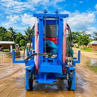 Foreuse de puits d'eau 200M de profondeur, machine de forage de puits pratique, prix usine, certifiée CE