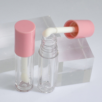 Tubos de Brillo Labial con Tapa de Rosca de Plástico de 4.5ml, Aplicador Grueso, Brocha Ancha, Rubor Líquido, Brillo Labial con Aplicador Tipo Pata de Gato