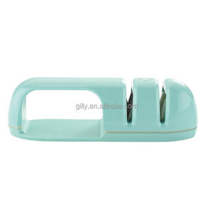 Afilador de cuchillos de 2 etapas de cocina popular 2025, afiladores de cuchillos de borde malvado profesional con ranura para afilar piedra - Product Image 3